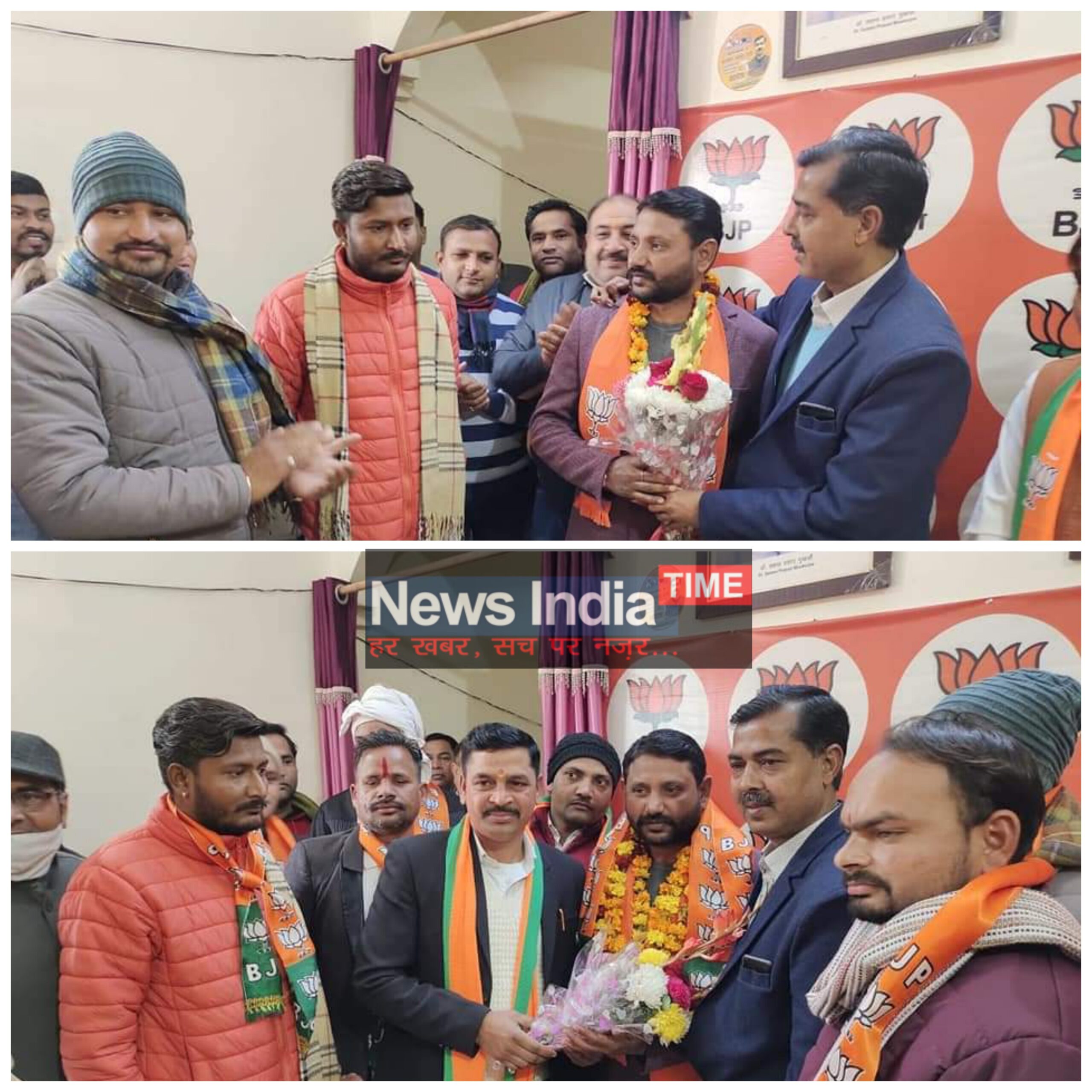 कांग्रेस के पूर्व महासचिव भाजपा में शामिल रानीपुर विधानसभा प्रत्याशी आदेश चौहान ने किया स्वागत,भाजपा को जिताने का करेंगे काम। 1 Picsart 22 02 01 14 41 39 122 scaled