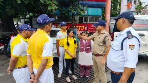 हरिद्वार शहर की यातायात व्यवस्था संभालनें के लिए प्रशिक्षित की गई जूनियर ट्रैफिक फोर्स शहर की सड़क पर उतरी। 4 IMG 20220903 WA0081