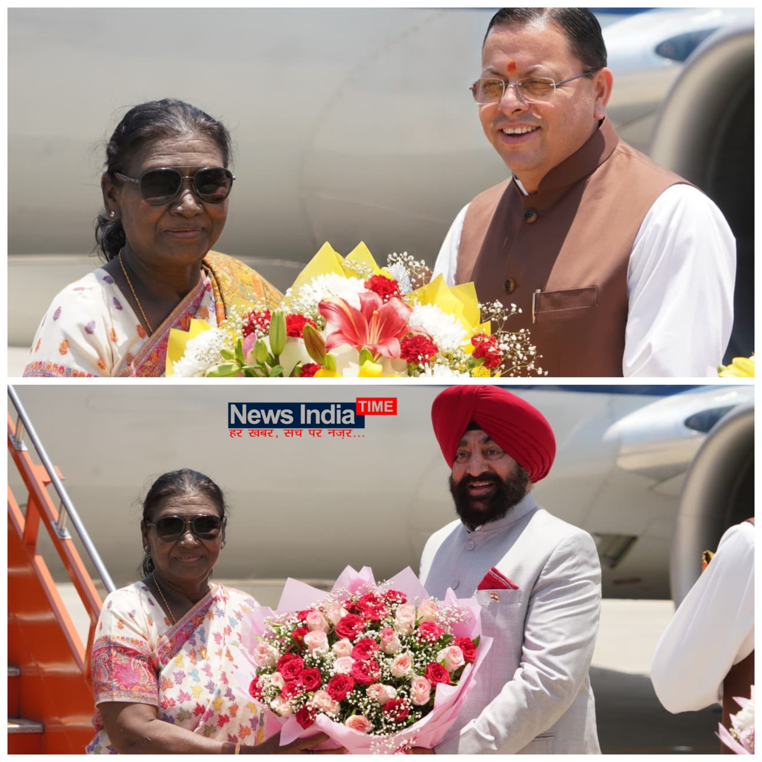 देवभूमि पहुंचीं राष्ट्रपति द्रौपदी मुर्मु, जौलीग्रांट एयरपोर्ट पर हुआ भव्य स्वागत 1 Picsart 26 06 12 13 30 48 576 scaled